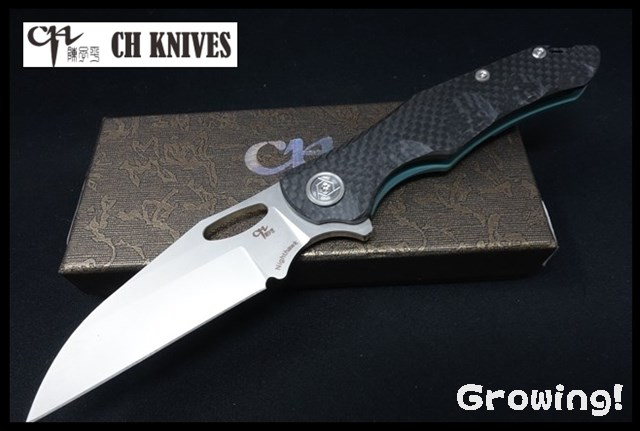 CH Knives Nighthawk Linerlock Green 
