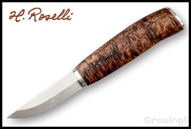 RoselliCarpenter knife, silver ferrule, UHC